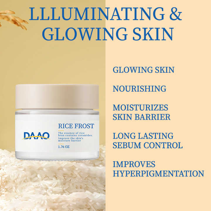 Wholesale Rice Bran Cream With Ceramide Essence for Moisturizing Smoothing Skin Barrier Skin Tone
