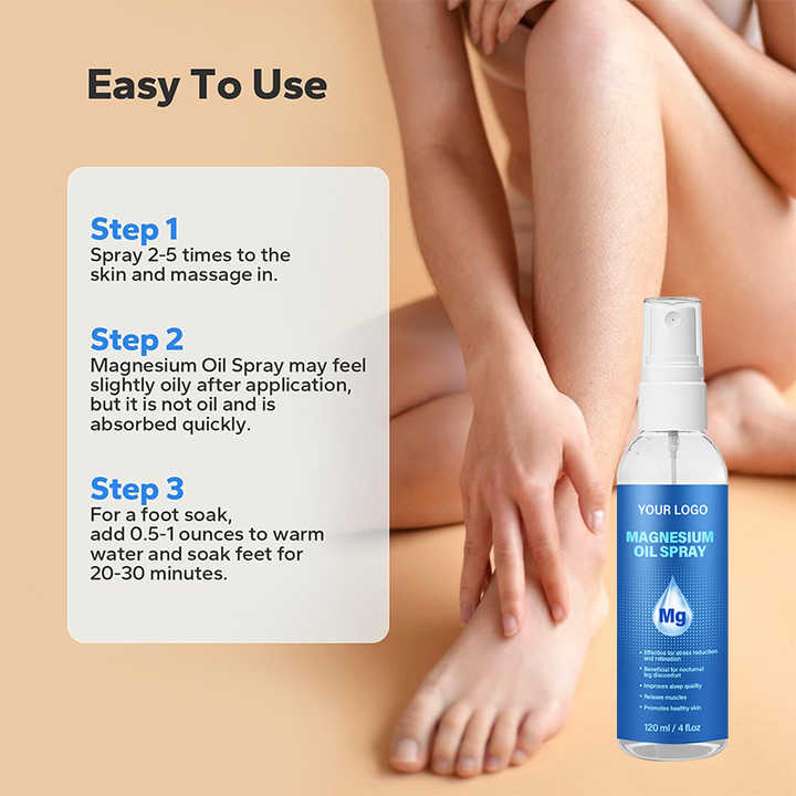 Private Label High Quality Body Care Magnesium Mist Muscle Relaxation Hydrating Magnesium Mist Spray