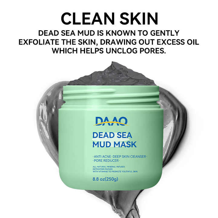 Private Label 100% Natural Mineral Mud Sheet Face Clay Dead Sea Mud Sheet for Face & Body