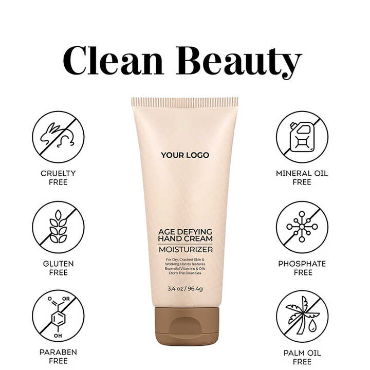 OEM Custom Anti Aging Skin Care Hand Moisturizer Cruelty Free Organic Skin Soft Hand Cream