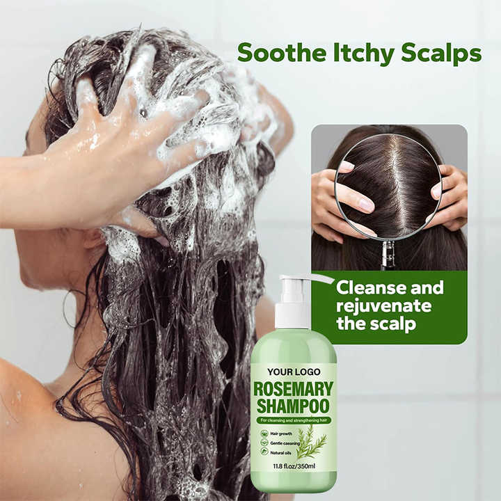 Private Label Skincare OEM ODM Shampoo Para Cabello Hair Cosmetic Product Smoothing Rosemary Shampoo