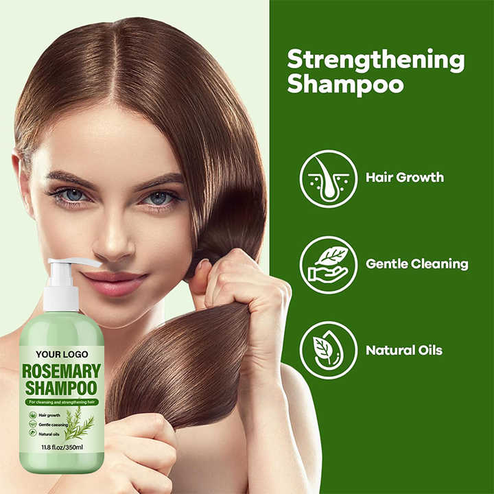 Private Label Skincare OEM ODM Shampoo Para Cabello Hair Cosmetic Product Smoothing Rosemary Shampoo