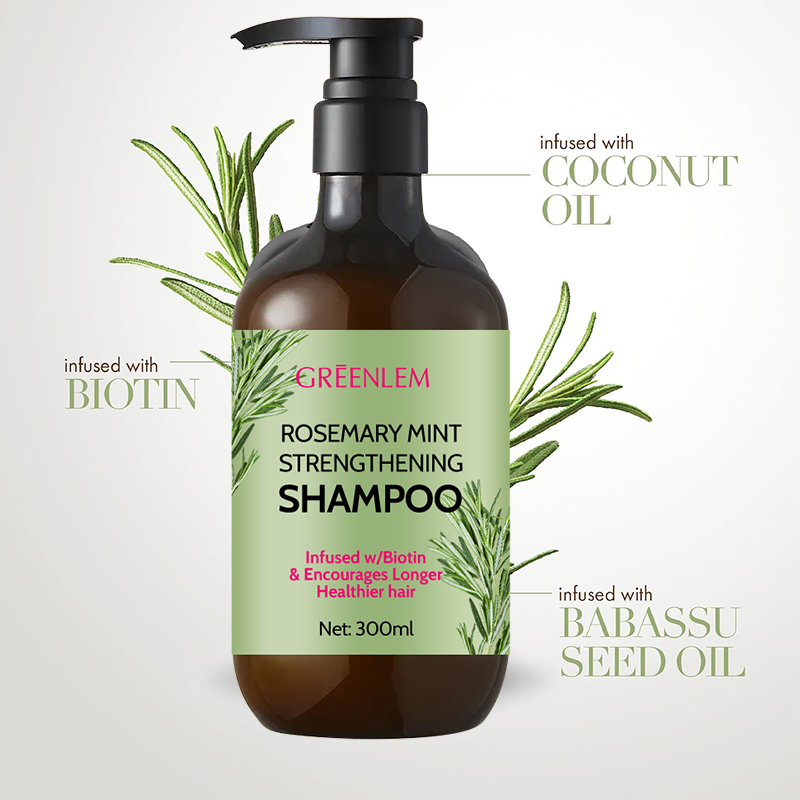 Private Label Skincare OEM ODM Shampoo Para Cabello Hair Cosmetic Product Smoothing Rosemary Shampoo(pic3)