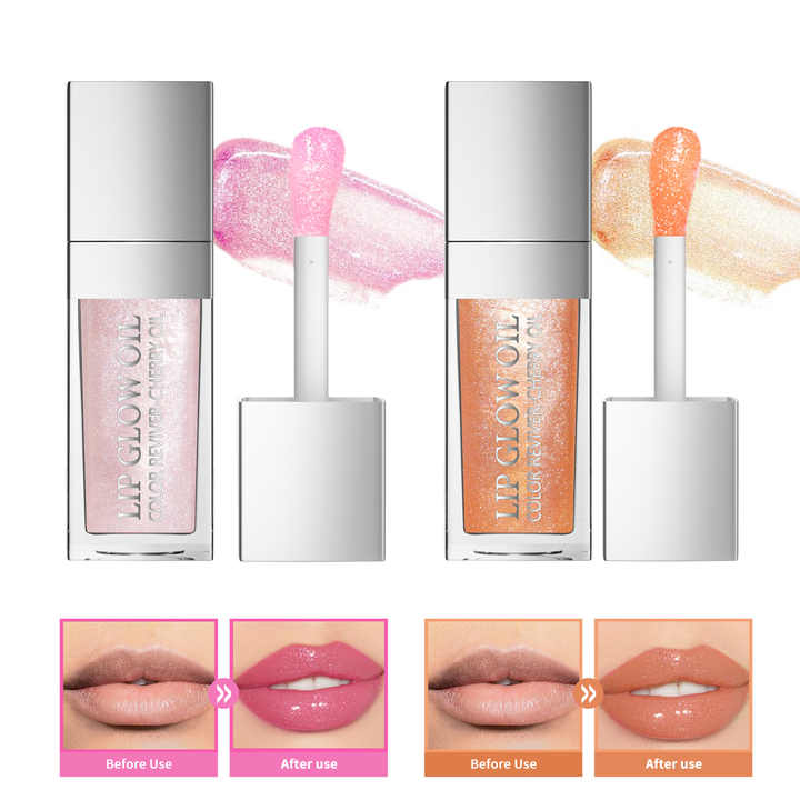 Wholesale OEM ODM Customized Tinted Lip Glow Oil Natural Lip Balm Water-Glossy Lipstick