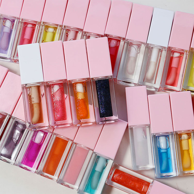 Wholesale OEM ODM Customized Tinted Lip Glow Oil Natural Lip Balm Water-Glossy Lipstick(pic6)