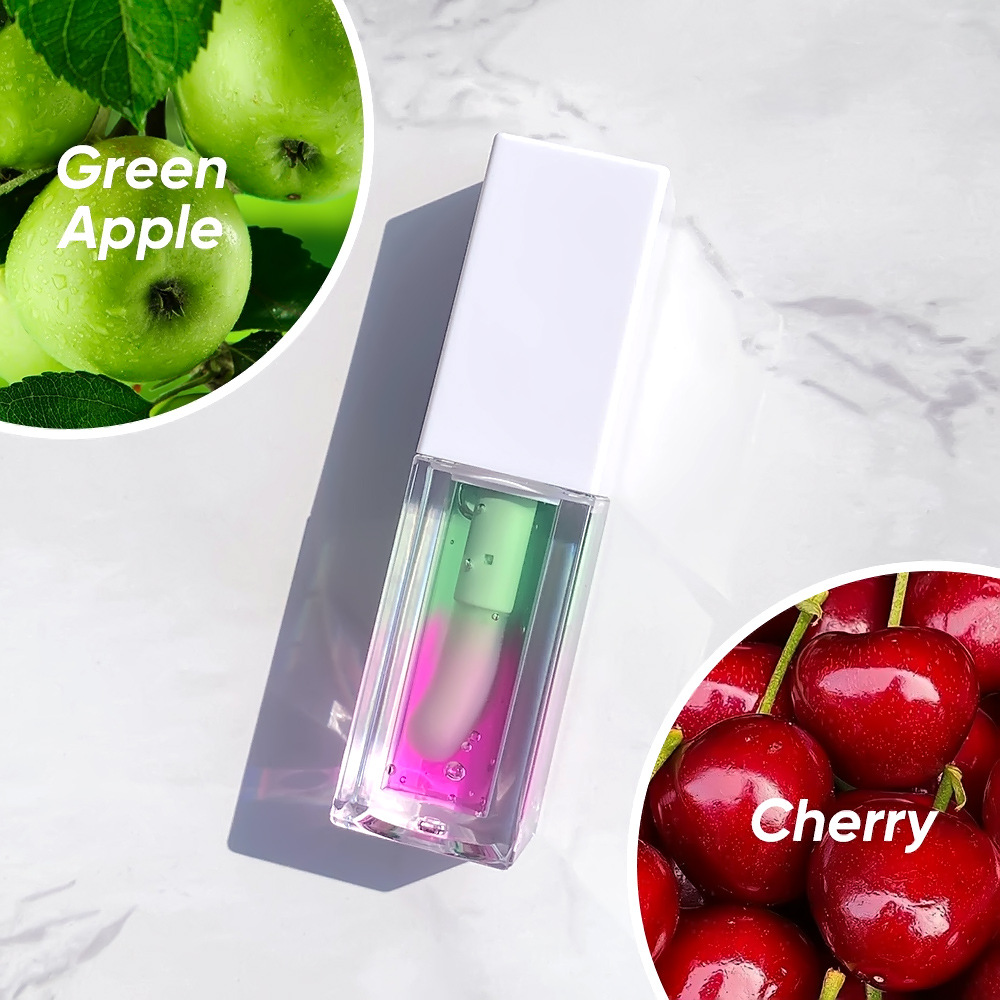 Wholesale OEM ODM Customized Tinted Lip Glow Oil Natural Lip Balm Water-Glossy Lipstick(pic4)