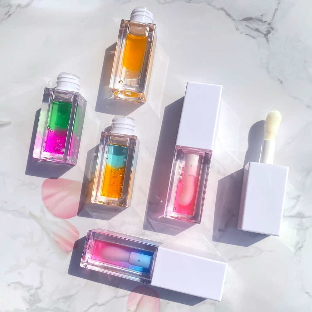Wholesale OEM ODM Customized Tinted Lip Glow Oil Natural Lip Balm Water-Glossy Lipstick(pic2)