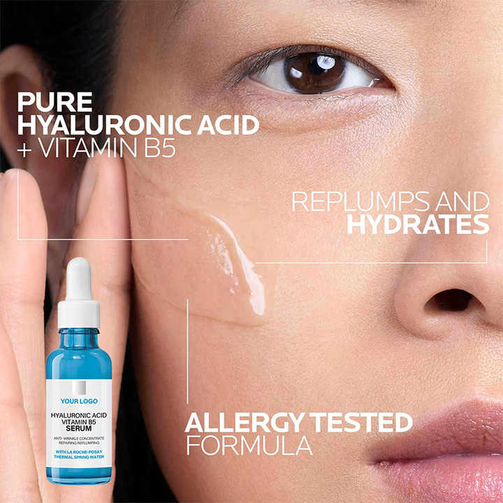 High Quality Anti Wrinkles Vitamin B5 Hywaterproofluronic Acid Serum Liquid for Face