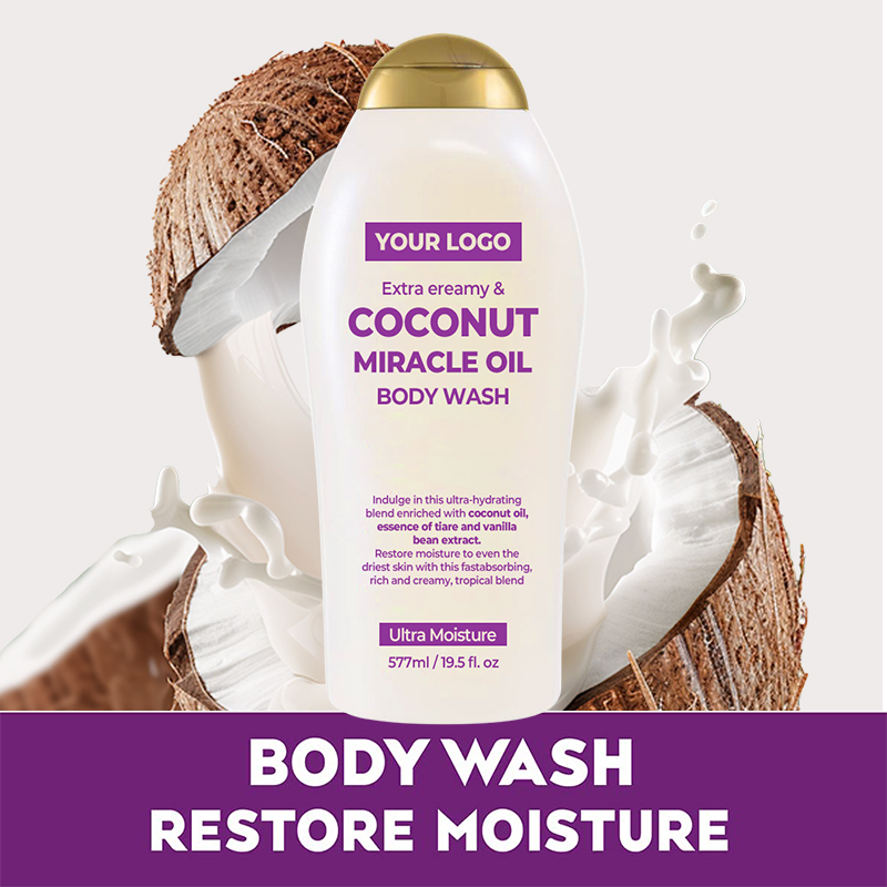 Moisturizing Extra Creamy + Coconut Miracle Oil Ultra Deep Cleansing and Refreshing Body Wash Shower Gel(pic2)