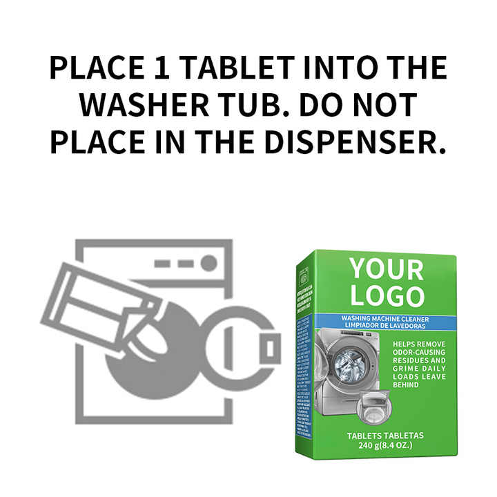 6 Tablets Cleans Front Load and Top Load Washers, Including HE Washing Machine Cleaning, Automatic Washing Machine Cleaner