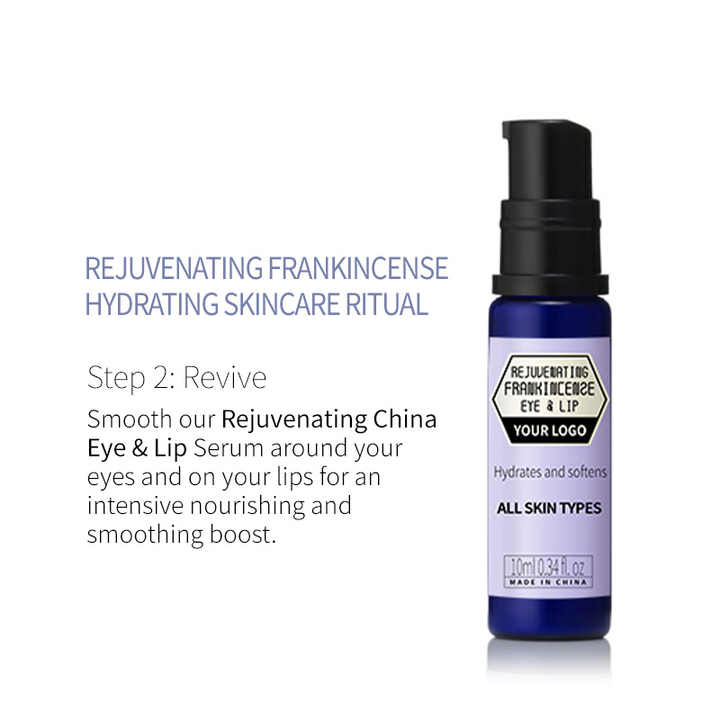 Wholesale Remedies Rejuvenate Frankincense Eye and Lip Serum for Hydrate Soften Smooth Oil Plumper