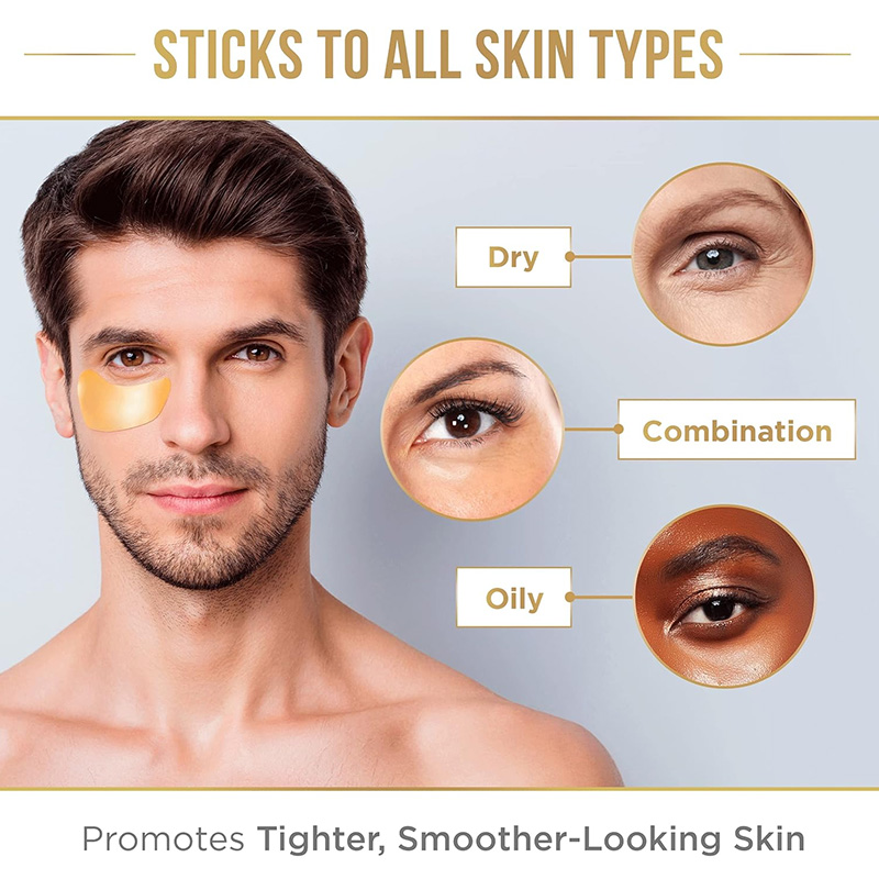 2025 New Arrival Cooling Under Eye Pads Custom Individual Wrapped Eye Mask Patches for Men and Women(pic5)