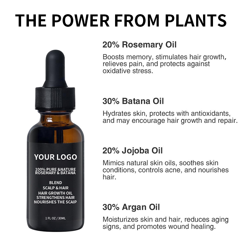 Wholesale Rosemary Oil for Hair Growth With Batana Hair Strengthening Oil for All Hair Types