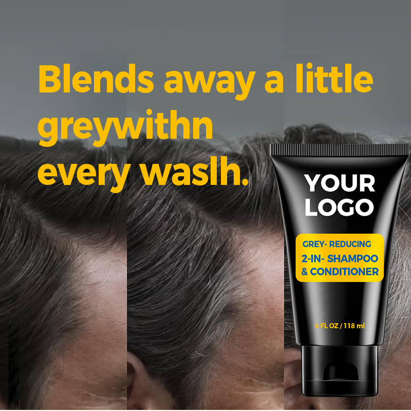 Wholesale 2 in 1 Men'S Grey Reducing Shampoo and Hair Conditioner for Gradual Hair Color Hair Care