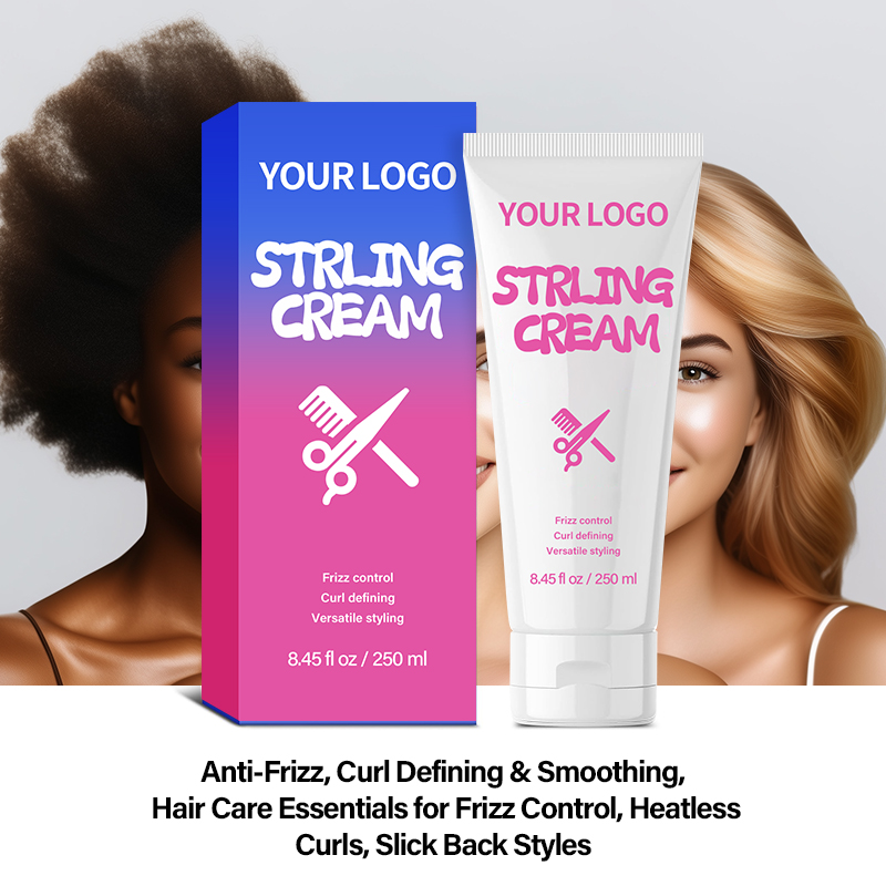 Wholesale Smooth Curl Defining Frizz Control Moisturizing 3 in 1 Styling Cream for Curly Wavy Hair