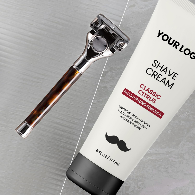 Wholesale Natural Organic Barber Grade Shave Cleansing Men's Hydrating Smoothing Beard Shaving Gel Shaving Cream for Men
