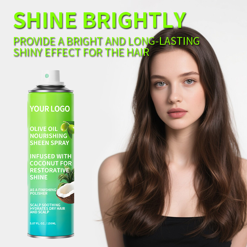 Wholesale Professional Hair Shine Spray, Frizz Control, Long-Lasting Shine for Salons & Retail