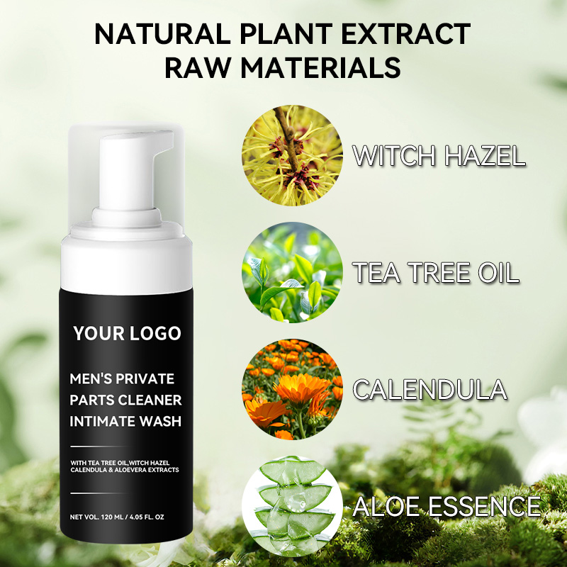 Men's Intimate Wash With Tea Tree Oil Aloe for Ph Balance Prevent Itching Irritation Sensitive Wash