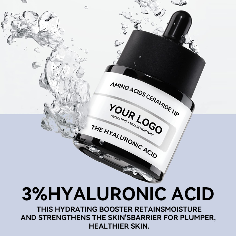 Private Label Korean Men's Skin Care Serum for Face with 3% Pure Sodium Hyaluronic Acid