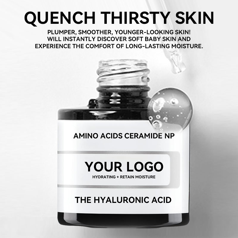 Private Label Korean Men's Skin Care Serum for Face with 3% Pure Sodium Hyaluronic Acid