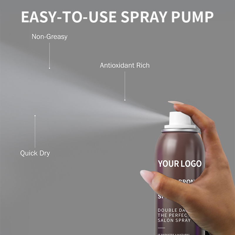 Professional Wholesale Sunless Tanning Spray - Instant Darkening & Natural Looking - 150ml/Bottle (OEM Accepted)