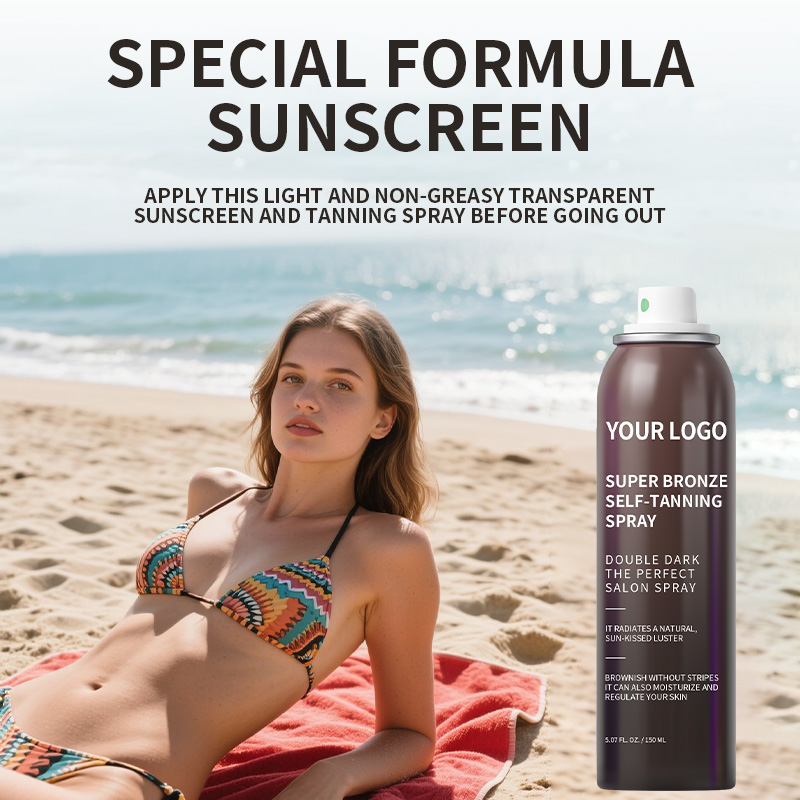 Professional Wholesale Sunless Tanning Spray - Instant Darkening & Natural Looking - 150ml/Bottle (OEM Accepted)
