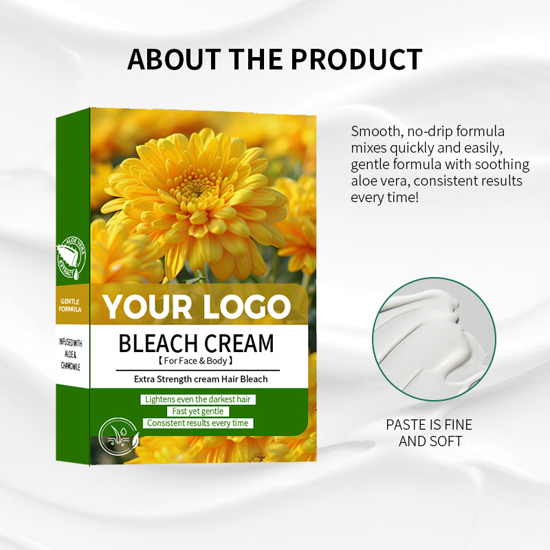 Wholesale Extra Strength Creme Bleach Complete Kit Fading Hair Organic Cream Bleach for Body Hair