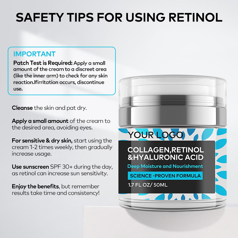 Customized Korean Beauty Retinol Hyaluronic Acid Collagen Firming Skin Cream to Prevent Fine Lines for Glowing Skin