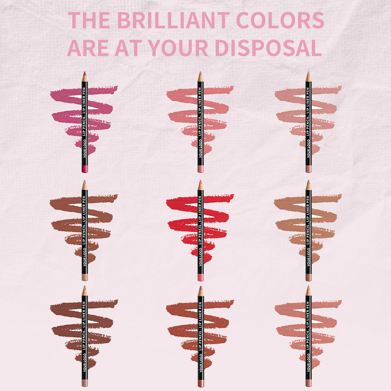 Waterproof Long-Lasting Lip Liner Pencil - Matte & Creamy, Vegan & Cruelty-Free - for Precise Lip Contouring (12 Colors)