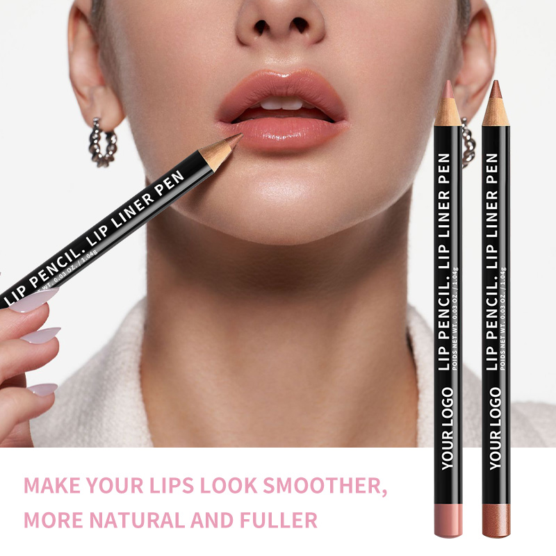 Waterproof Long-Lasting Lip Liner Pencil - Matte & Creamy, Vegan & Cruelty-Free - for Precise Lip Contouring (12 Colors)