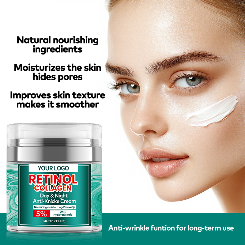 OEM Anti-Aging Face Cream Lotion Retinol Collagen Hyaluronic Acid Moisturizing Cream Wrinkle Reducing Deep Hydration