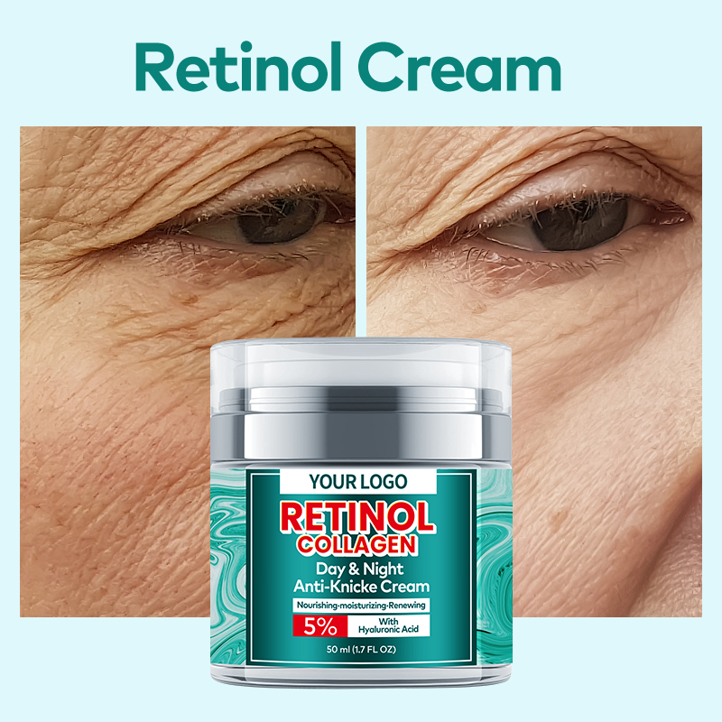 OEM Anti-Aging Face Cream Lotion Retinol Collagen Hyaluronic Acid Moisturizing Cream Wrinkle Reducing Deep Hydration