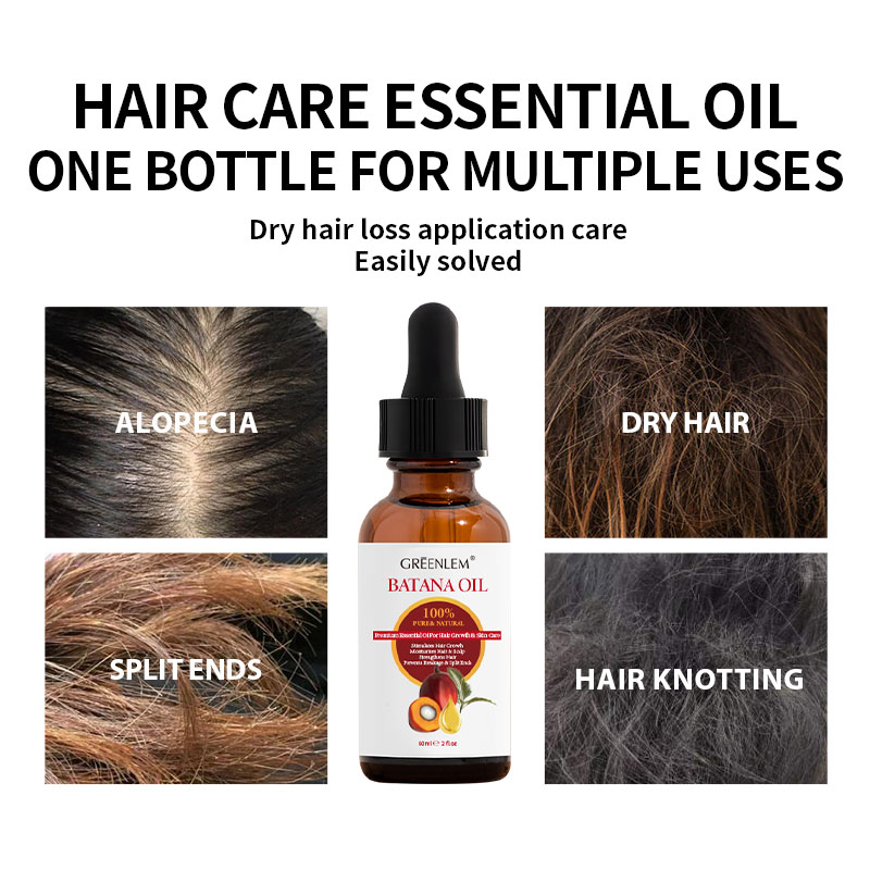 100% Pure Organic Batana Hair Oil Herbal Elixir for Dry Damaged Hair Nourishing Moisturizing Smoothing Treatment for Healthy