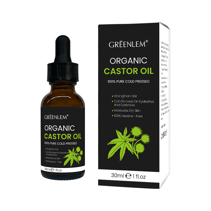 100% Pure Organic Cold Pressed Castor Oil Private Label 100%
