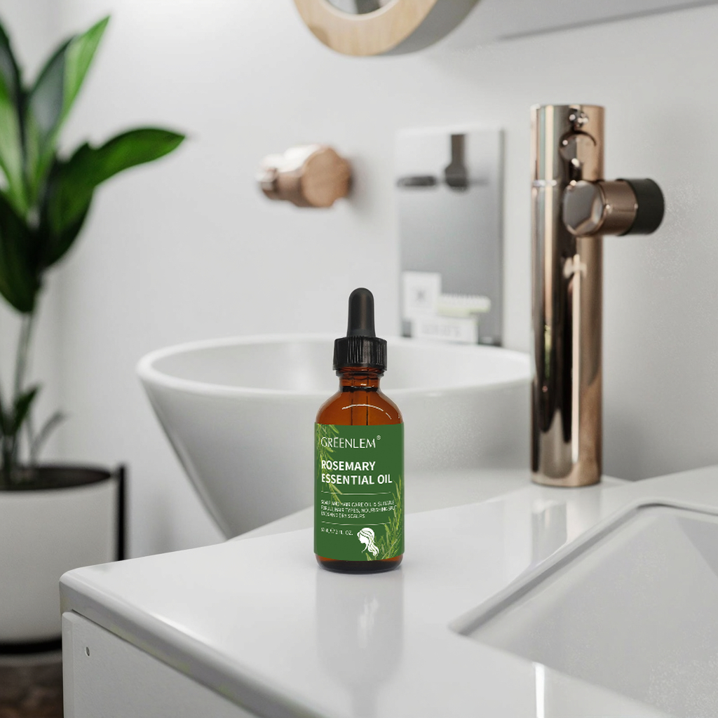 Hot Sale 100% Natural Rosemary Hair Oil for Curly Hair Growth and Scalp Care with Smoothing Feature