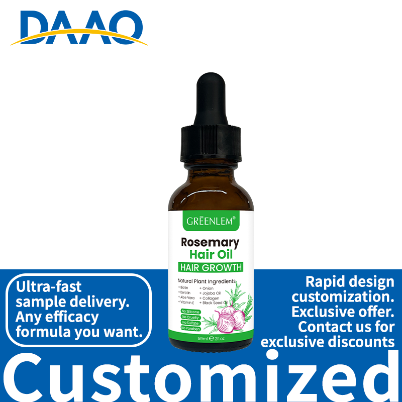 Organic Anti-Hair Loss Rosemary Black Seed Oil Enriched Vitamin E Aloe Vera Nourishes Scalp Reduces Shedding Promotes Hair