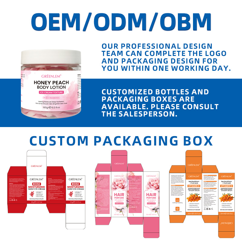 OEM Wholesale Honey Peach Body Lotion 24H Moisturizing & Whitening Ice Cream Texture Lightening & Nourishing Private Label