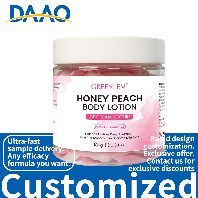 OEM Wholesale Honey Peach Body Lotion 24H Moisturizing & Whitening Ice Cream Texture Lightening & Nourishing Private Label