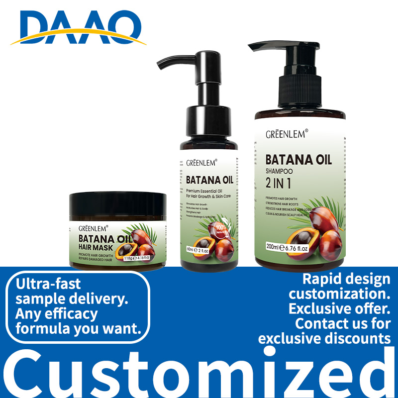 Batana Hair Care Kit Shampoo Hair Mask Oil Set for Damaged Hair Repair Nourishing Frizzy