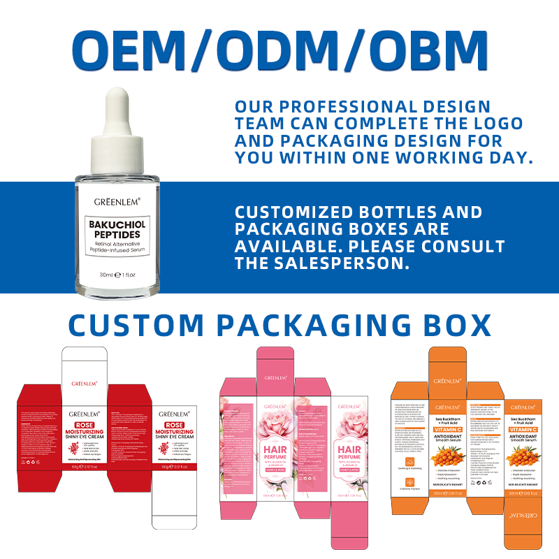 Bakuchiol Peptide Complex Serum Organic OEM Service Natural Alternative for Retinol for Anti-Wrinkle Firming