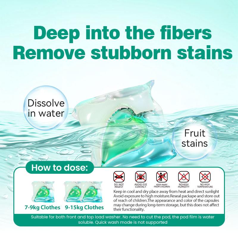 Best Quality Disposable 3-in-1 and 5-in-1 YellowLaundry Pods Softening Gel Detergent for ClothesLoW MOQ Acceptable