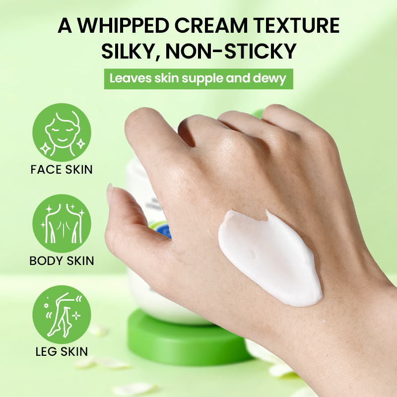 GREENLEM 550g Sweet Almond Oil Body Lotion VitaminE Enriched Deep Hydration Cream for Dry SensitiveSkin OEM/ODM Custom Barrier