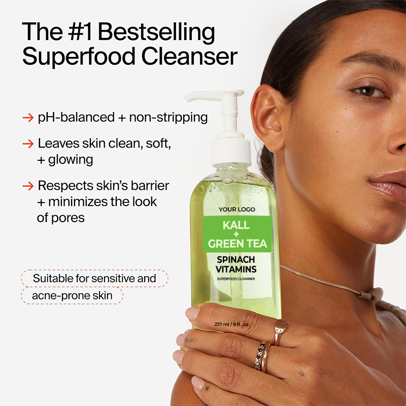 150ml KALL+GREEN TREE Face Wash Whitening Foaming Facial Cleanser Deep Cleansing & Refreshing Oil Control(pic1)