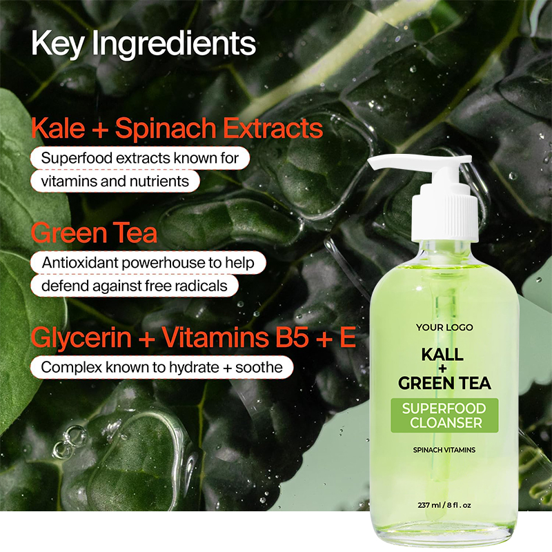 150ml KALL+GREEN TREE Face Wash Whitening Foaming Facial Cleanser Deep Cleansing & Refreshing Oil Control(pic2)