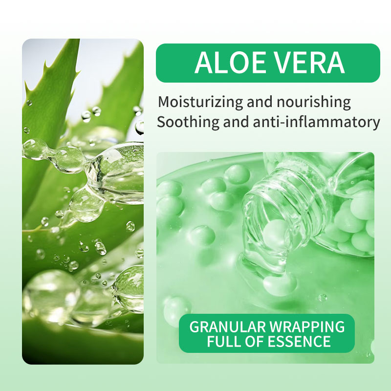 Pearl & Aloe Vera Herbal Shower Gel-Moisturizing Brightening Anti-Bacterial Body Wash for Soft Smooth Skin