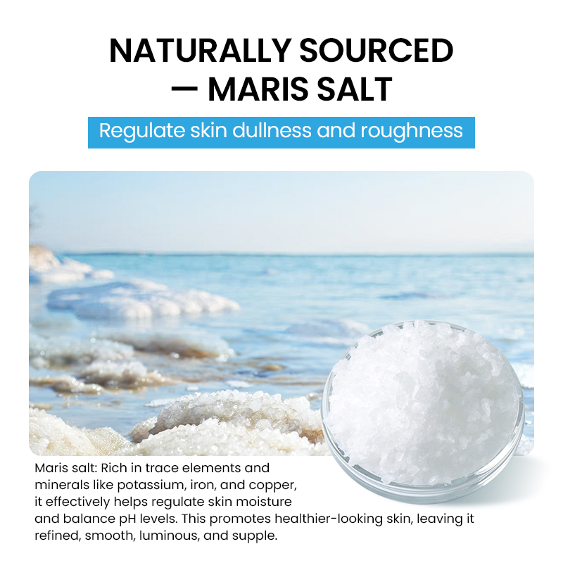 Natural Round Sea Salt Soap Bar Body Deep Cleansing Moisturizing Exfoliating Skin Repair Gentle Shape Men Women Normal