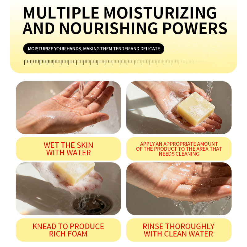 Square Solid Sea Salt Soap Bar Handmade Whitening Soothing Skin Care Exfoliating Dead Cells Fade Dark Spots Gentle Cleansing