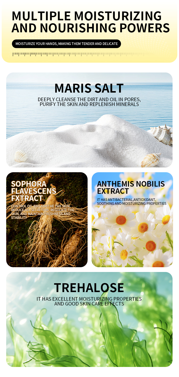 Square Solid Sea Salt Soap Bar Handmade Whitening Soothing Skin Care Exfoliating Dead Cells Fade Dark Spots Gentle Cleansing(pic4)