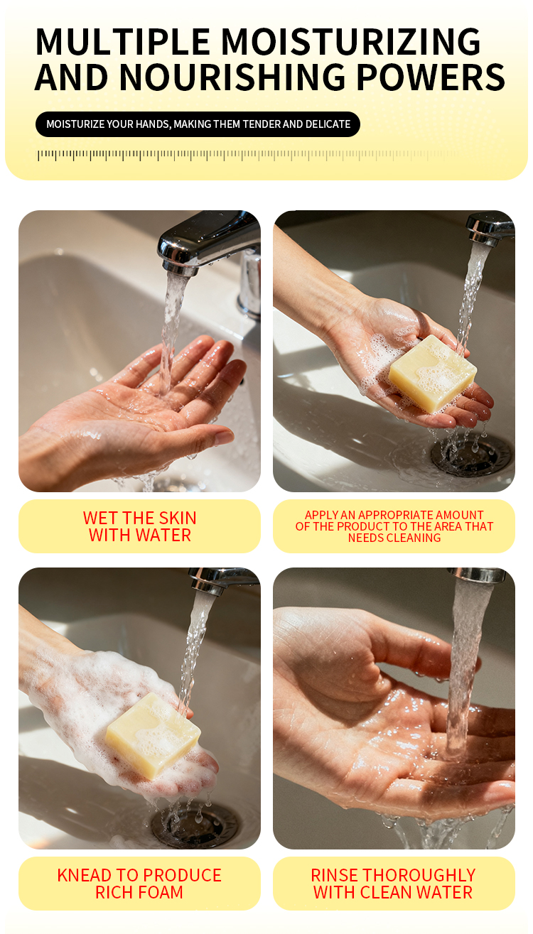 Square Solid Sea Salt Soap Bar Handmade Whitening Soothing Skin Care Exfoliating Dead Cells Fade Dark Spots Gentle Cleansing(pic5)