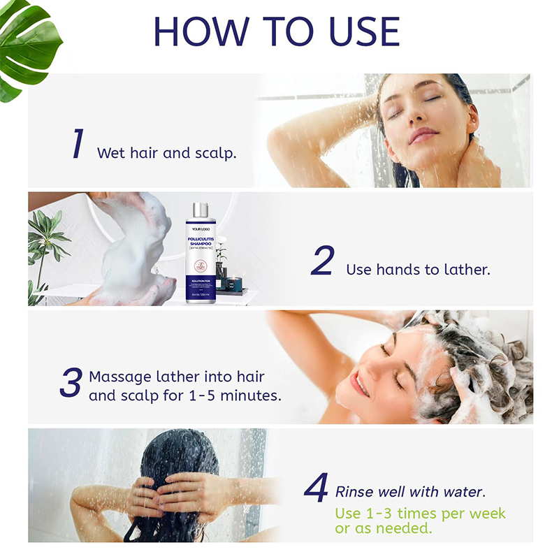 Organic Anti-Loss Biotin Hair Shampoo Nourishing Refreshing Formula Hair-Loss Prevention